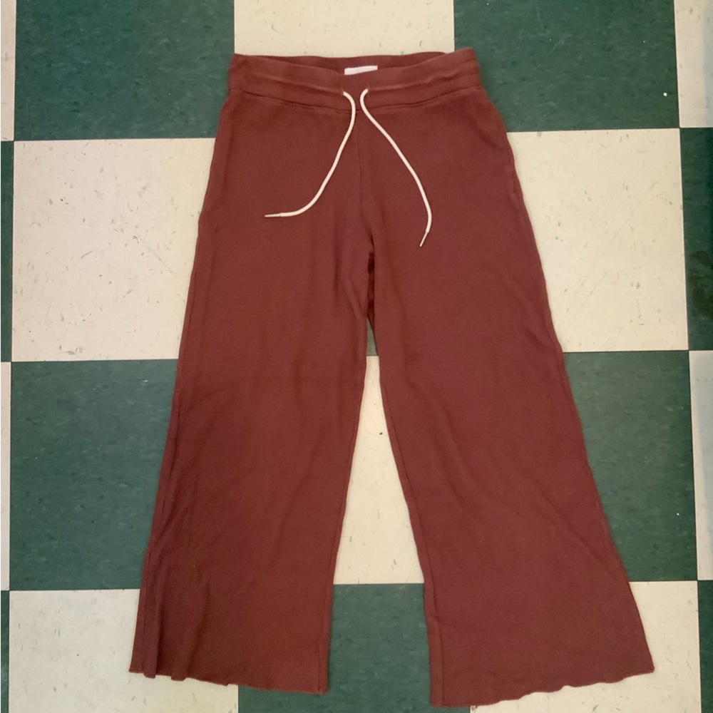 Mate the Label Wide leg Waffle Knit Pant